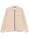 Woolrich Beige Jacket With Pockets And Zip Closure In Beige