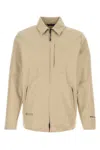 Woolrich Sand Polyester Gore-tex Windbreaker In Beige O Tan