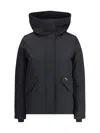 Woolrich Military Inspired Hooded Jacket In Black