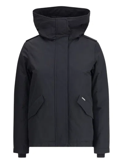 Woolrich Military Jacket In Black