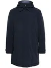 Woolrich Textured Navy Blue Padded Jacket In Blue
