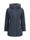 Woolrich Boulder Down Jacket In Blue