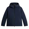 Woolrich Contemporary Blue Jacket With Silhouette In Blue