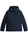 Woolrich Pacific Soft Shell Padded Jacket In Blue