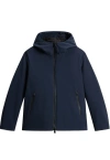 Woolrich Pacific Soft Shell Padded Jacket In Blue
