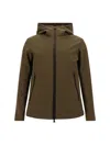 Woolrich Pacific Softshell Jacket Man Dark Green In Green