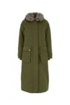 Woolrich Arctic Long Parka In Green