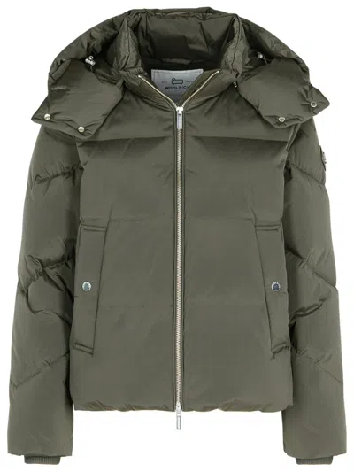Woolrich John Rich & Bros Alsea' Green Polyamide Blend Down Jacket
