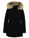 Woolrich Parka Arctic Con Pelliccia Removibile Nero In Black