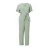 Woolrich Belted Wrap Jumpsuit In Green