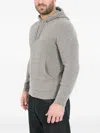 Woolrich Kangaroo-patch Hoodie In Gray