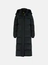 Woolrich 'kelly' Long Black Polyamide Blend Down Jacket In Black