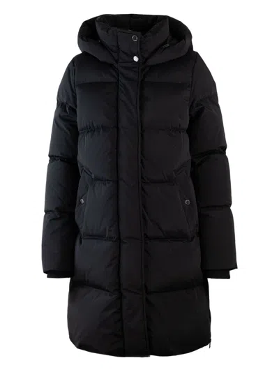 Woolrich Kelly Long Down Jacket In Black