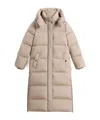 Woolrich Kelly Long Padded Coat In Neutral