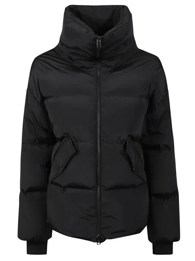 Woolrich Kelly Short Padded Quilted Jacket In Black