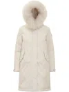 Woolrich Flap Pockets Modern Vail Down Jacket In Neutrals