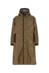 Woolrich Khaki Oversize Padded Jacket In Khaki