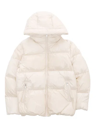 Woolrich Kids Zip-fastening Jacket In Ivory