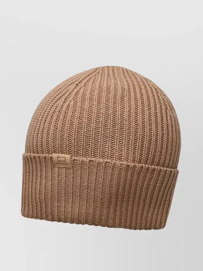 Woolrich Knit Folded Cuff Hat In Neutral