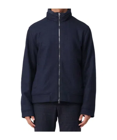 WOOLRICH KNITTED WOOL BOMBER JACKET