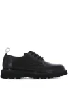 Woolrich Chunky Sole Lace-up Shoes With Pull Tab In Black