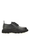 Woolrich Chunky Sole Lace-up Shoes With Pull Tab In Black