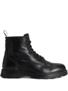 Woolrich Lace-up Zip Boots In Black