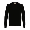 Woolrich Ribbed Crewneck Sweater Long Sleeves In Red Ochre