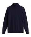 Woolrich Lambswool Turtleneck Sweater In Blue