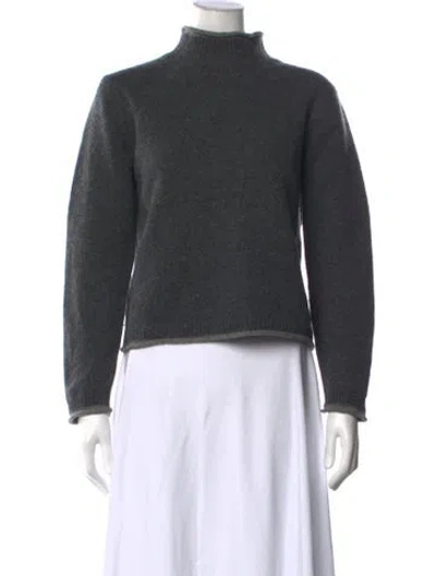 Pre-owned Woolrich Lambswool Turtleneck Sweater In Blue