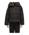 Woolrich Lapel Down Jacket In Black