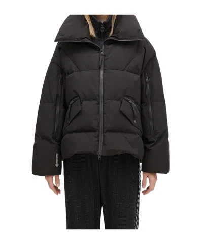 Woolrich Lapel Down Jacket In Black