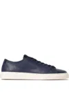 Woolrich Leather Lace-up Sneakers In Blue