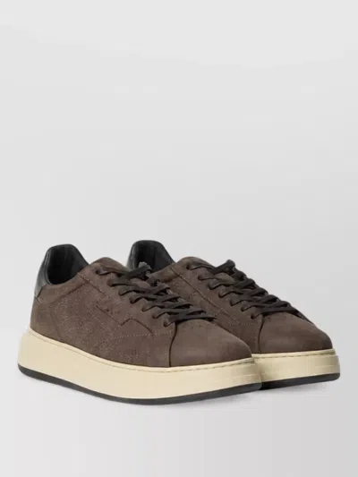 Woolrich Leather Lace-up Shoes In Brown