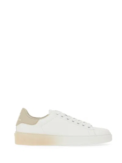 Woolrich Leather Trainer In White