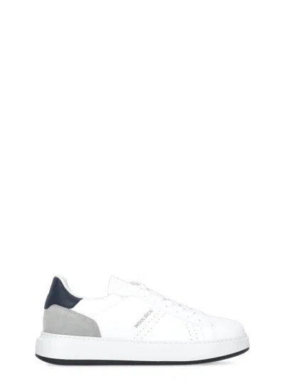 Woolrich Leather Sneakers In White