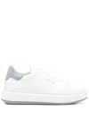 Woolrich Sneakers Leather Rubber Sole In Clear Blue