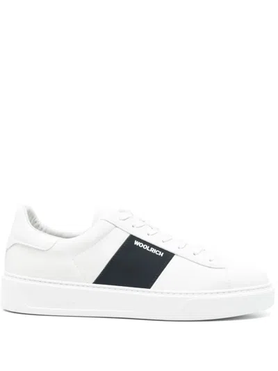 Woolrich White Classic Court Sneakers