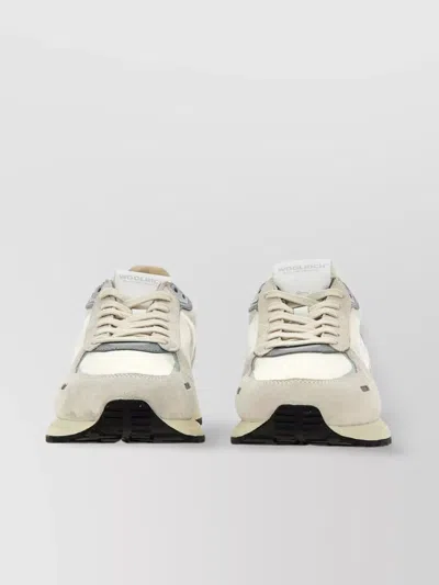 Woolrich Leather Sneakers With Notched Rubber Sole