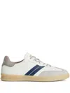 Woolrich Leather Stripe Detail Sneakers In White
