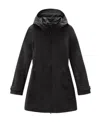 Woolrich Leavitt Summer Long-sleeved Windbreaker In Black