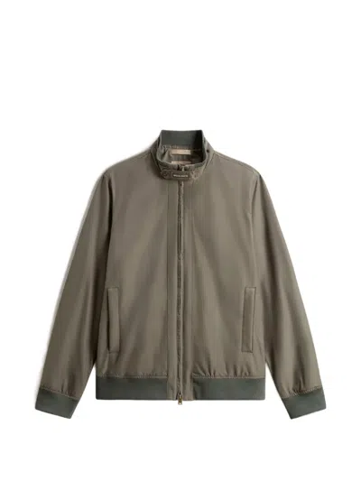Woolrich Lewis Bomber Jacket In Brown