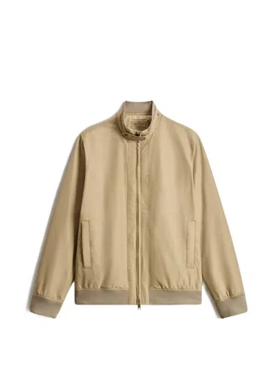 Woolrich Lewis Bomber Jacket In Neutral