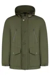 Woolrich Light Ramar Hooded Parka In Pattern
