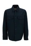 Woolrich Flap-pocket Collar Jacket In Blue