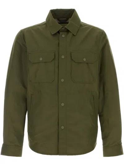 Woolrich Light Ramar Oversized Shirt In Green