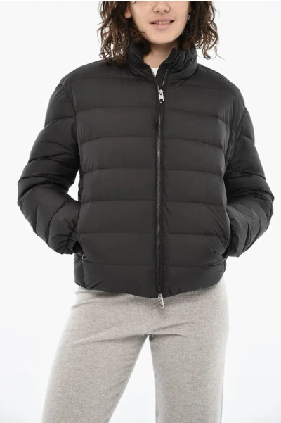 Woolrich Lightweight Ellis Down Jacket With Zip Closure In Black