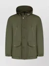 Woolrich Lightweight Ramar Parka With Hood And Adjustable Drawstring In Multi