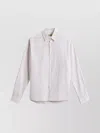 Woolrich Linen And Cotton Shirt With Vertical Stripes In White