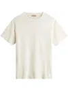 Woolrich Pure Linen T-shirt With Embroidered Logo In White